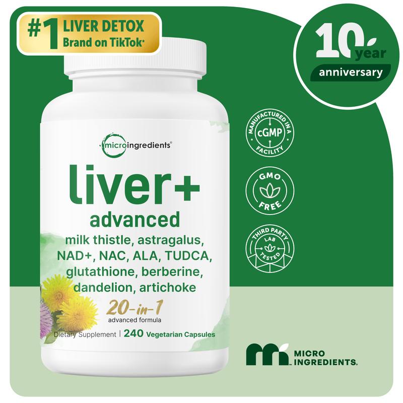 Liver+ Capsules - Milk Thistle Complex (240ct)