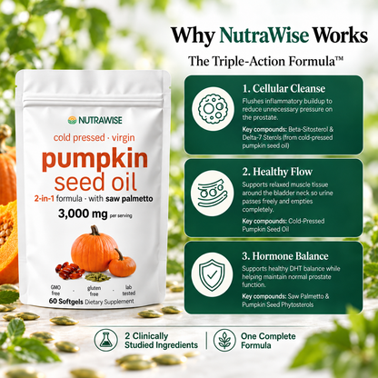 NutraWise Prostate & Urinary Support Softgels | Fall Sale