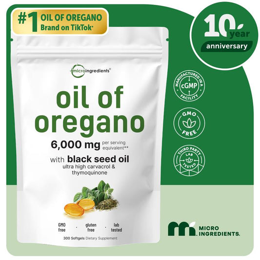 Oregano + Black Seed Oil Capsules (120ct)