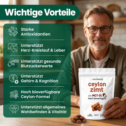 Ceylon-Zimt 7.200 mg Äquivalent mit MCT-Öl