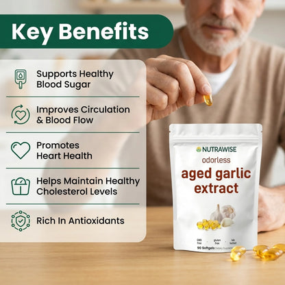 Aged Garlic Extract - 7500mg Odorless Softgels