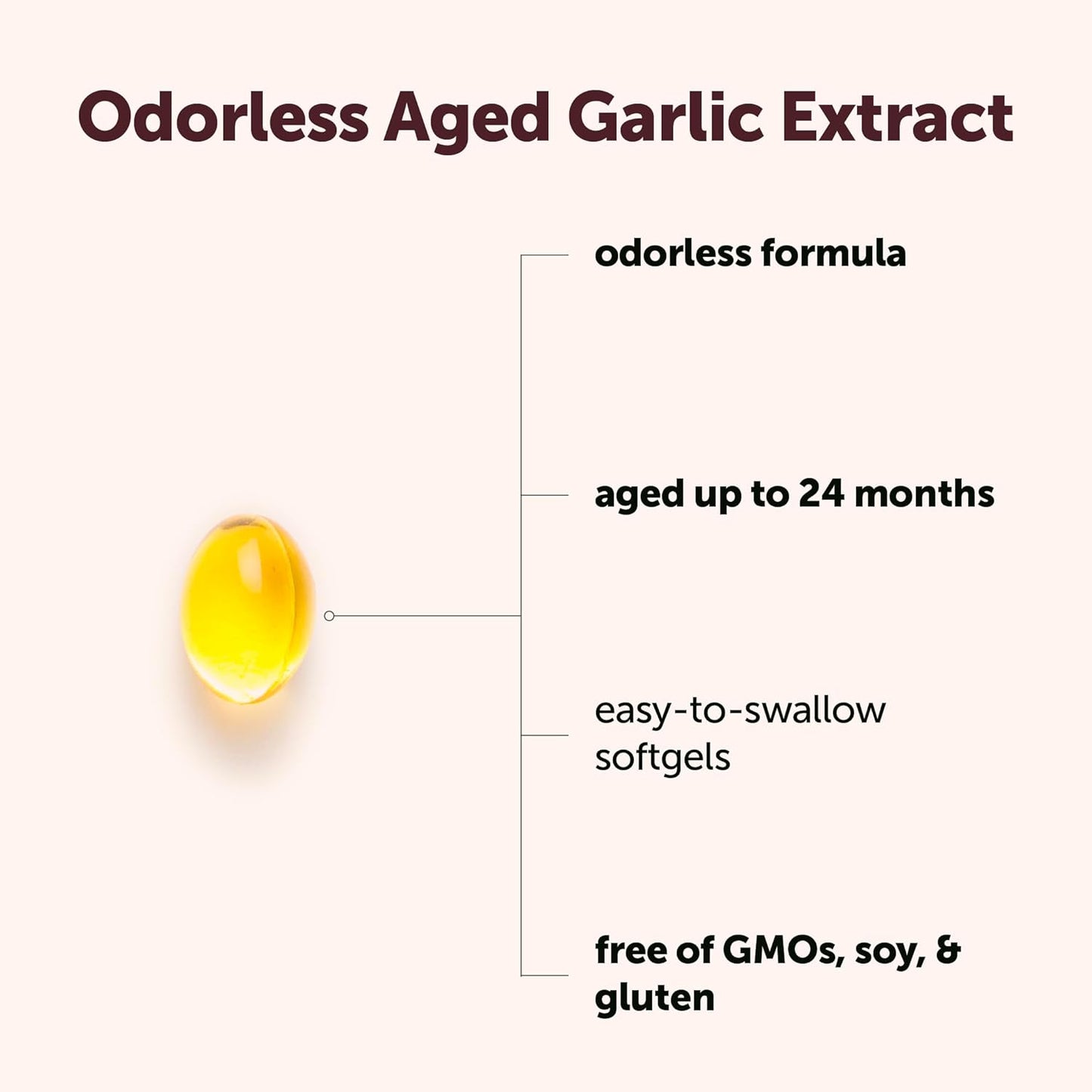Aged Garlic Extract - 7500mg Odorless Softgels (30ct)