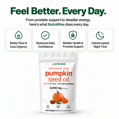 NutraWise Prostate & Urinary Support Softgels | Fall Sale