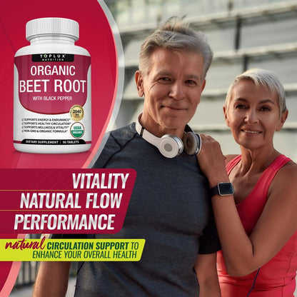 Organic Beet Root Nitric Oxide Boosting Tablets (90ct)