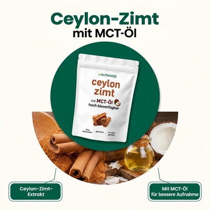 Ceylon-Zimt 7.200 mg Äquivalent mit MCT-Öl
