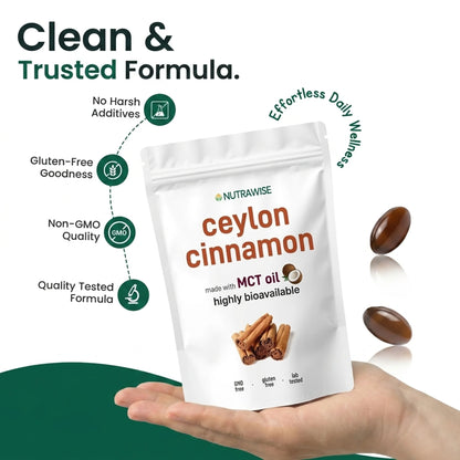 Ceylon Cinnamon 7200mg Equivalent with MCT Oil | Father's Day Sale