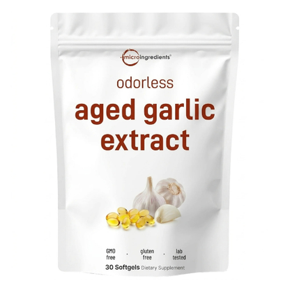 Aged Garlic Extract - 7500mg Odorless Softgels (30ct)