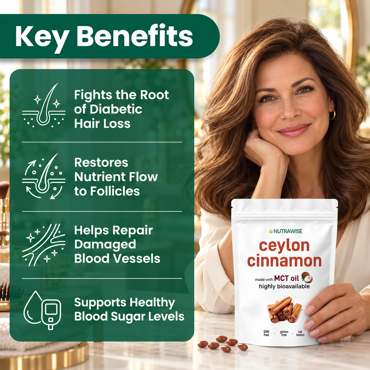 Ceylon-Zimt 7200 mg Äquivalent mit MCT-Öl