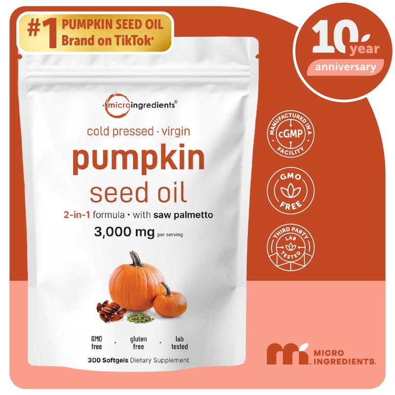 Pumpkin Seed Oil Capsules (300ct)