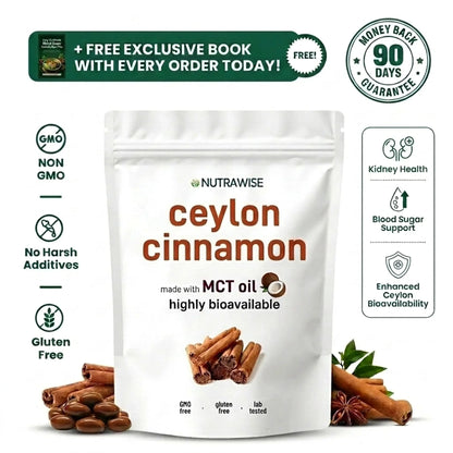 Ceylon Cinnamon 7200mg Equivalent with MCT Oil | Father's Day Sale